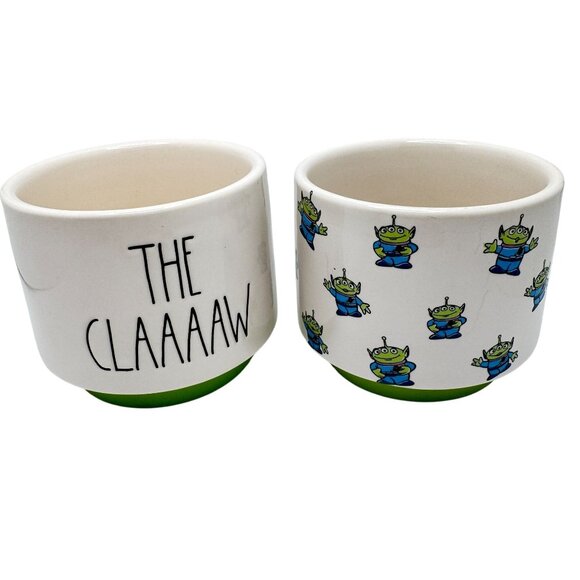 Rae Dunn Pixar Alien Ceramic Cups Set Of 2 The Claw - Picture 1 of 7